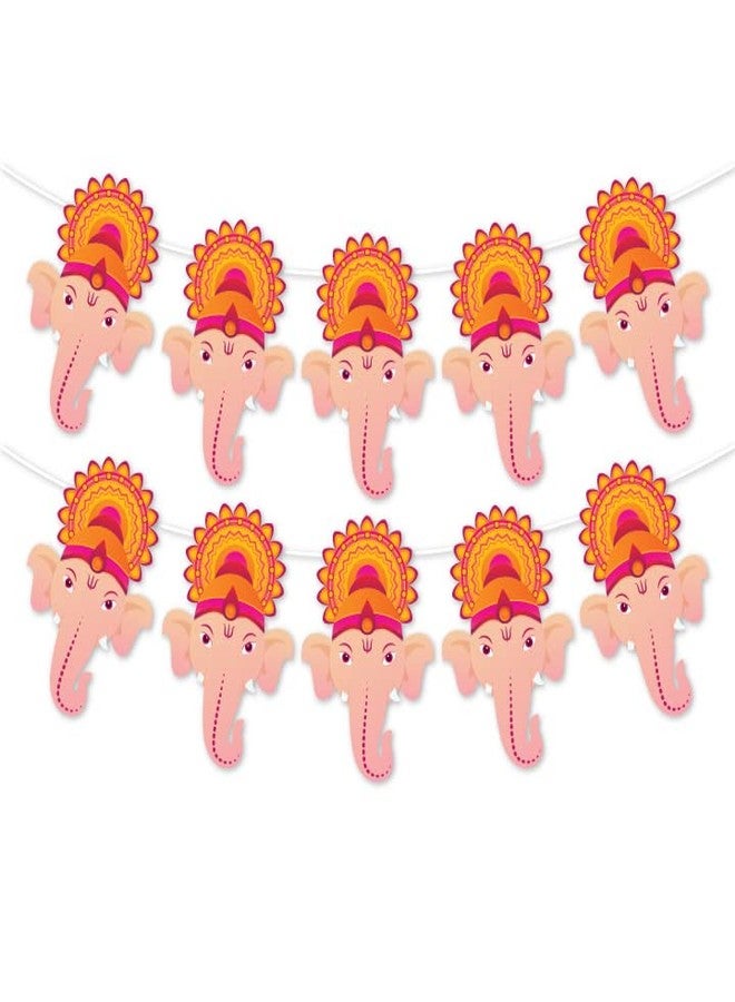 Festiko®Ganesh Ji Theme Banner for Ganesh chaturthi Party Decoration,Ganesh Festival Decorations, Party Supplies Set of 1 Pc Banner - Image 1